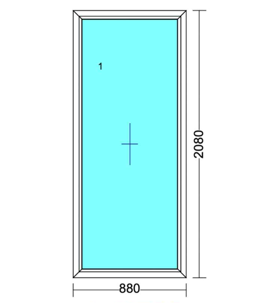 90x210 fix ablak